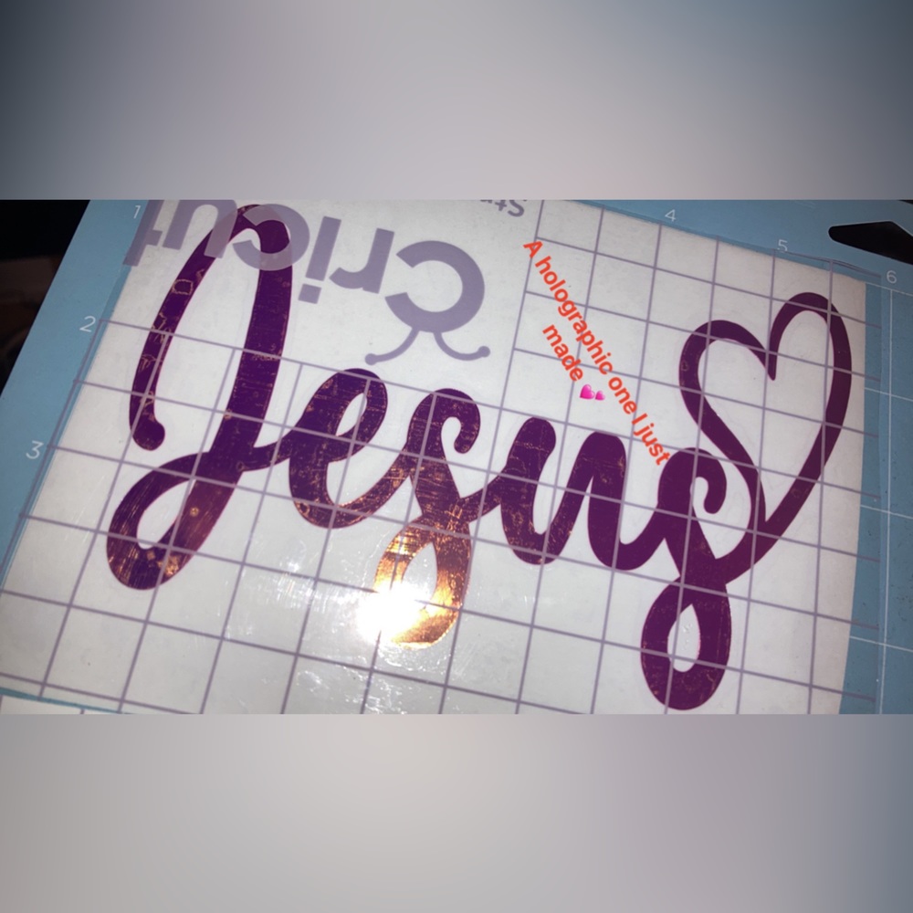 Holographic Jesus decal for car windows